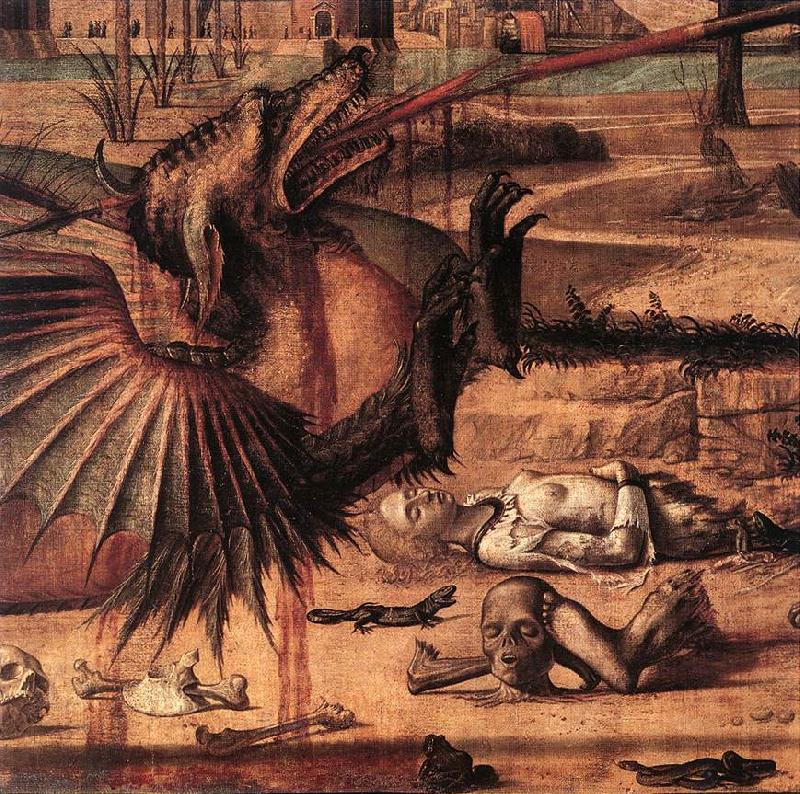 CARPACCIO, Vittore St George and the Dragon (detail)  sdf Germany oil painting art